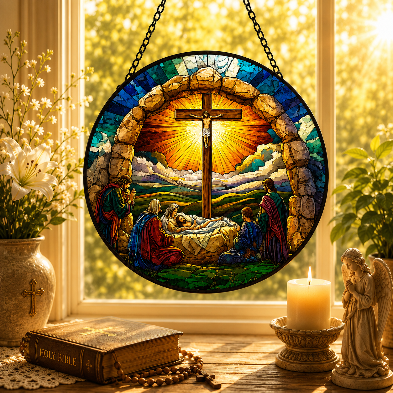 It is Finished Suncatcher