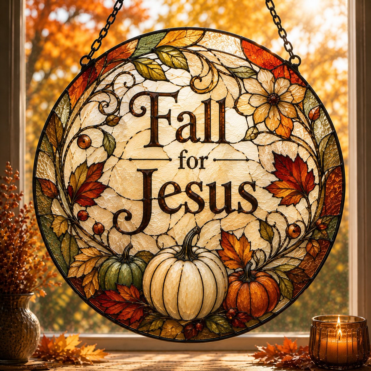 Fall For Jesus Suncatcher 9