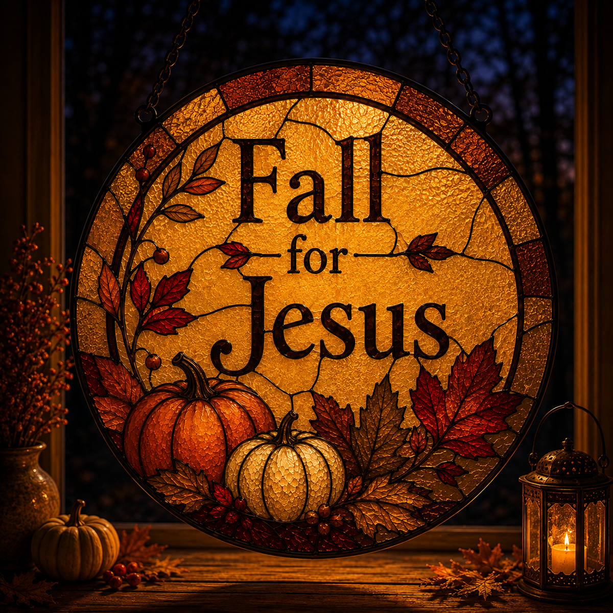 Fall For Jesus Suncatcher 2