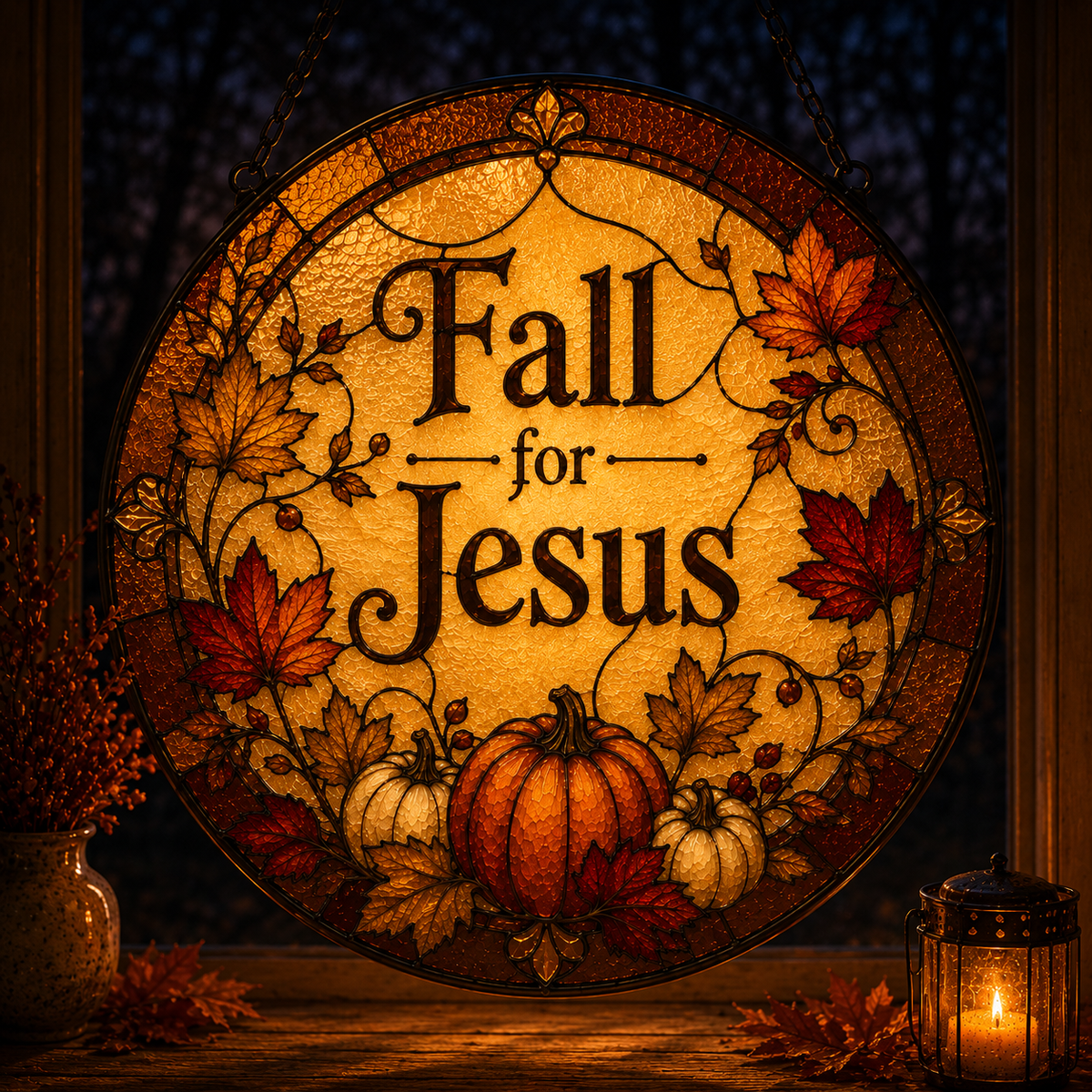 Fall For Jesus Suncatcher 4