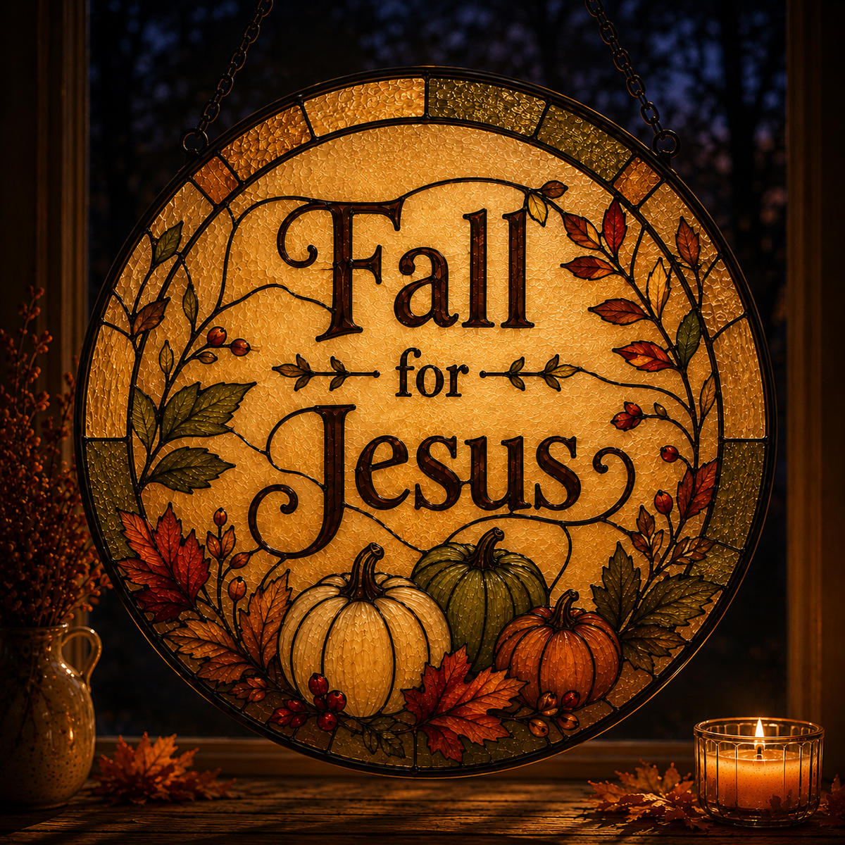 Fall For Jesus Suncatcher 6