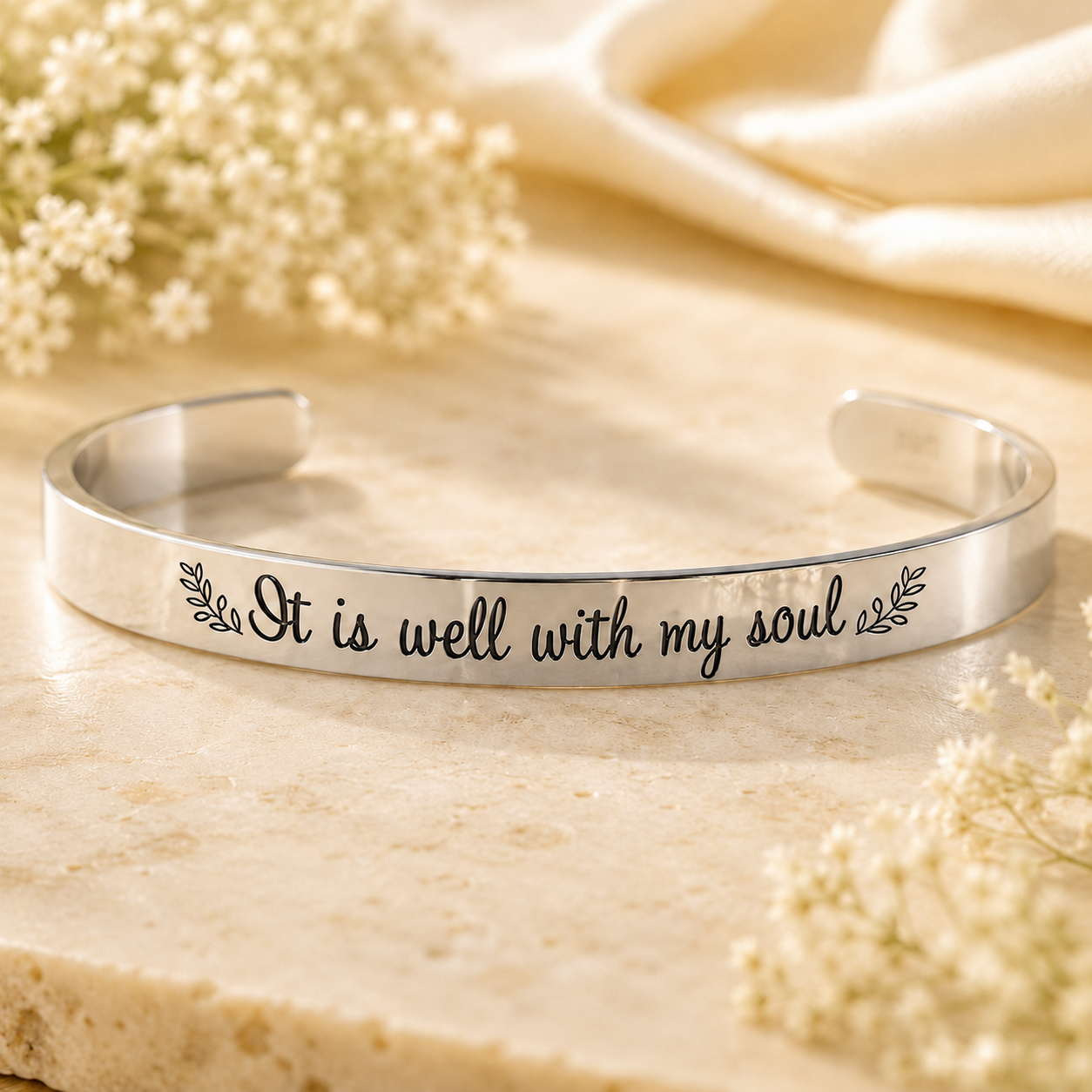 It Is Well Cuff Bracelet