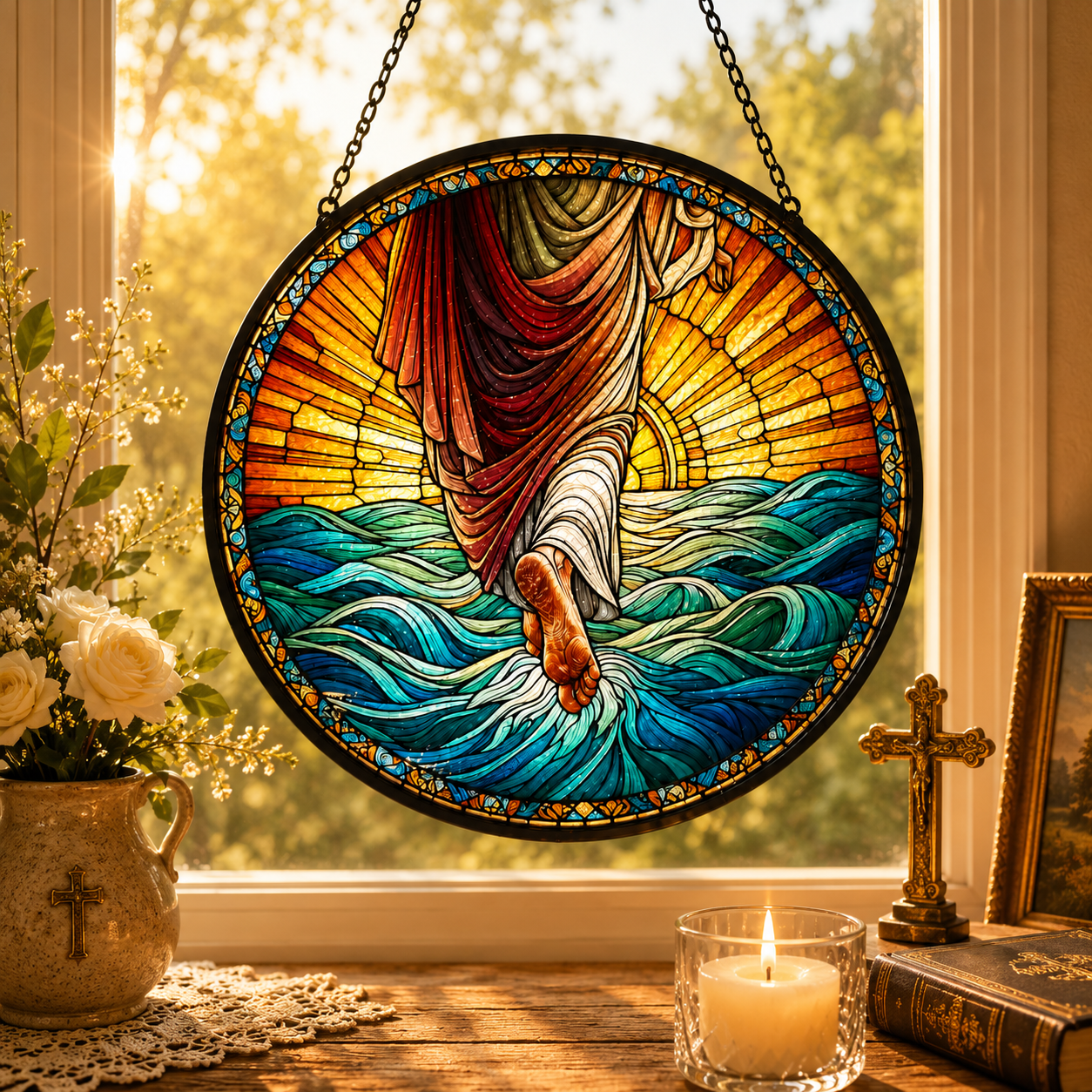One Step of Faith Suncatcher