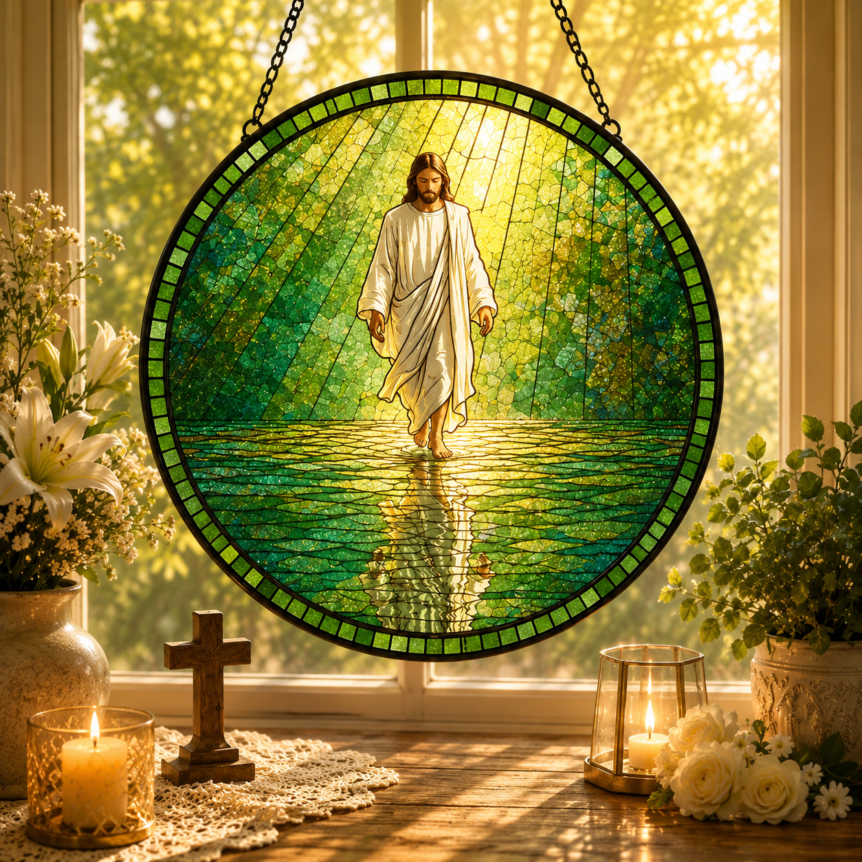 Evergreen Faith Suncatcher