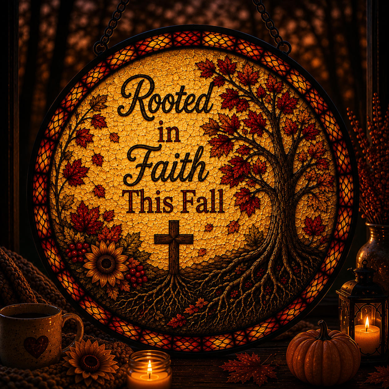 Rooted In Faith Suncatcher