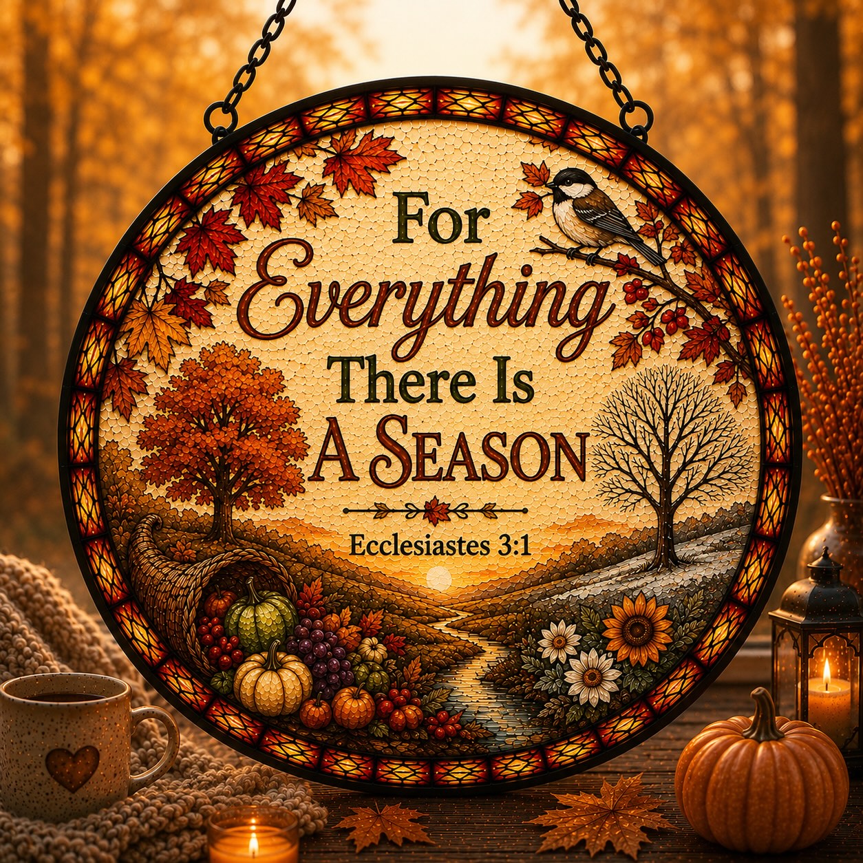 Season For Everything Suncatcher