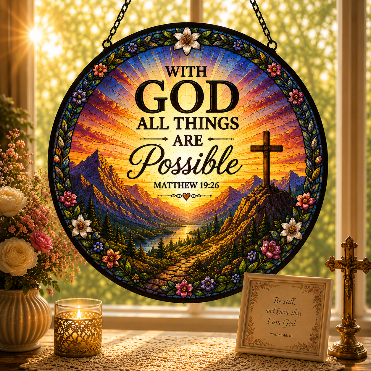 All Things are Possible Suncatcher