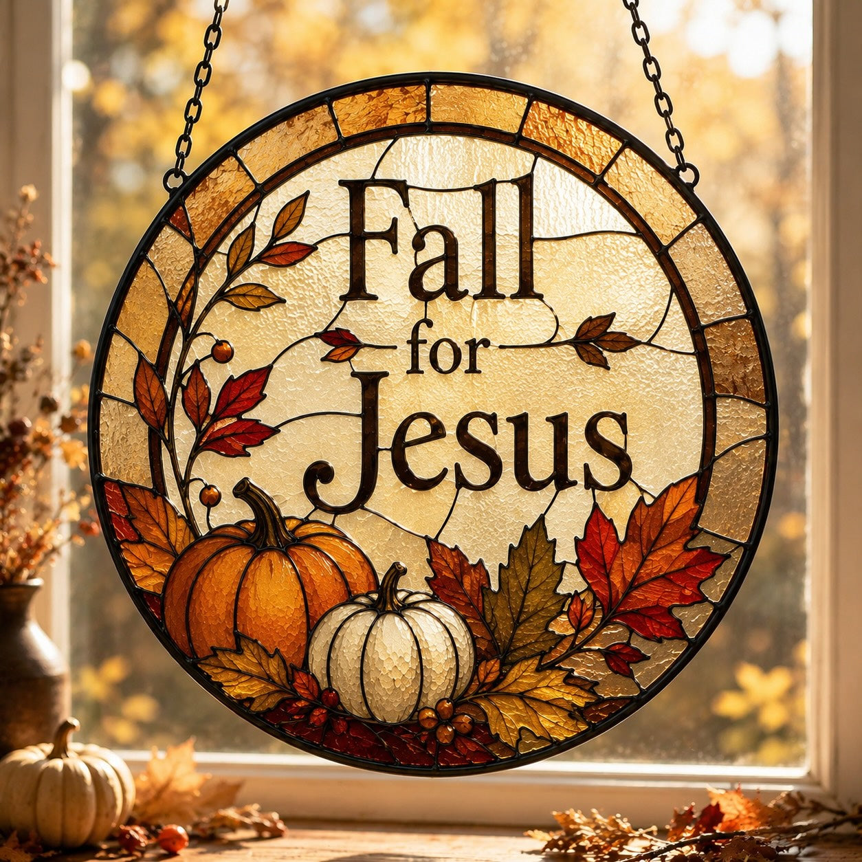 Fall For Jesus Suncatcher 2
