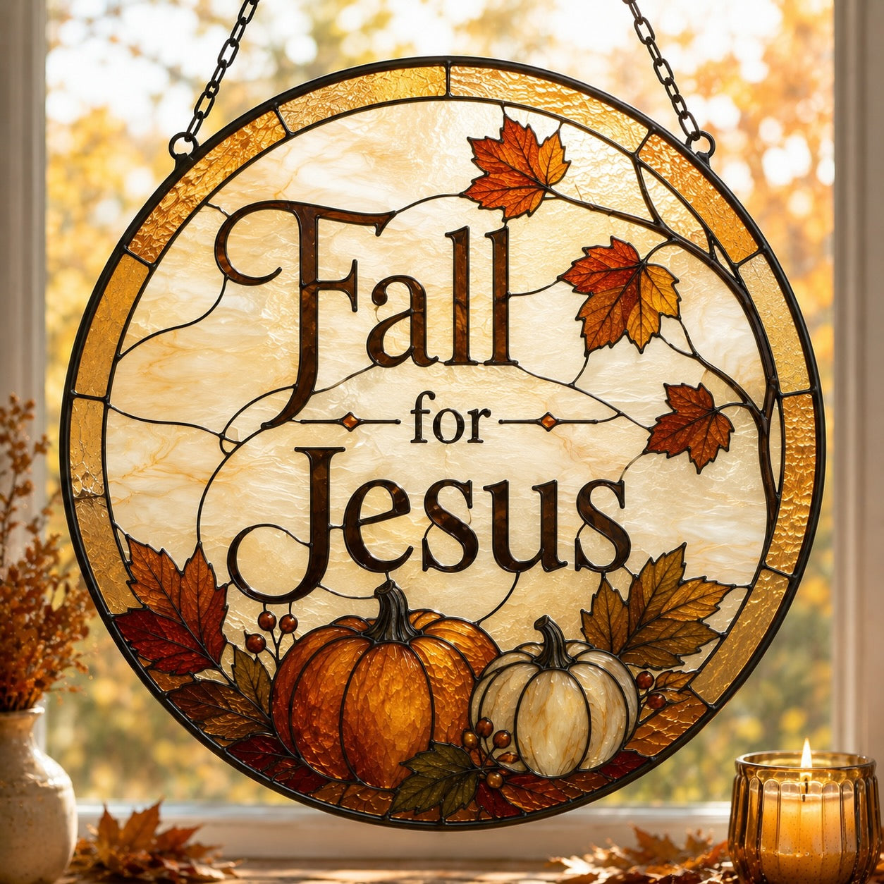 Fall For Jesus Suncatcher 3