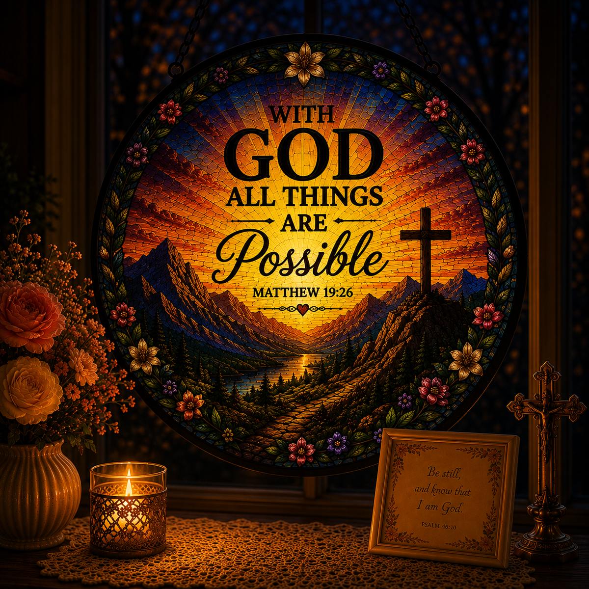 All Things are Possible Suncatcher