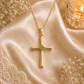 Birthstone Cross Necklace