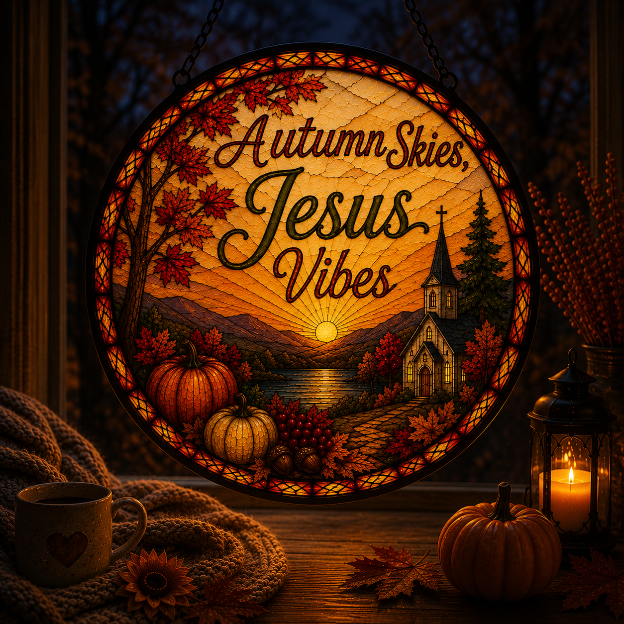 Autumn Skies Suncatcher