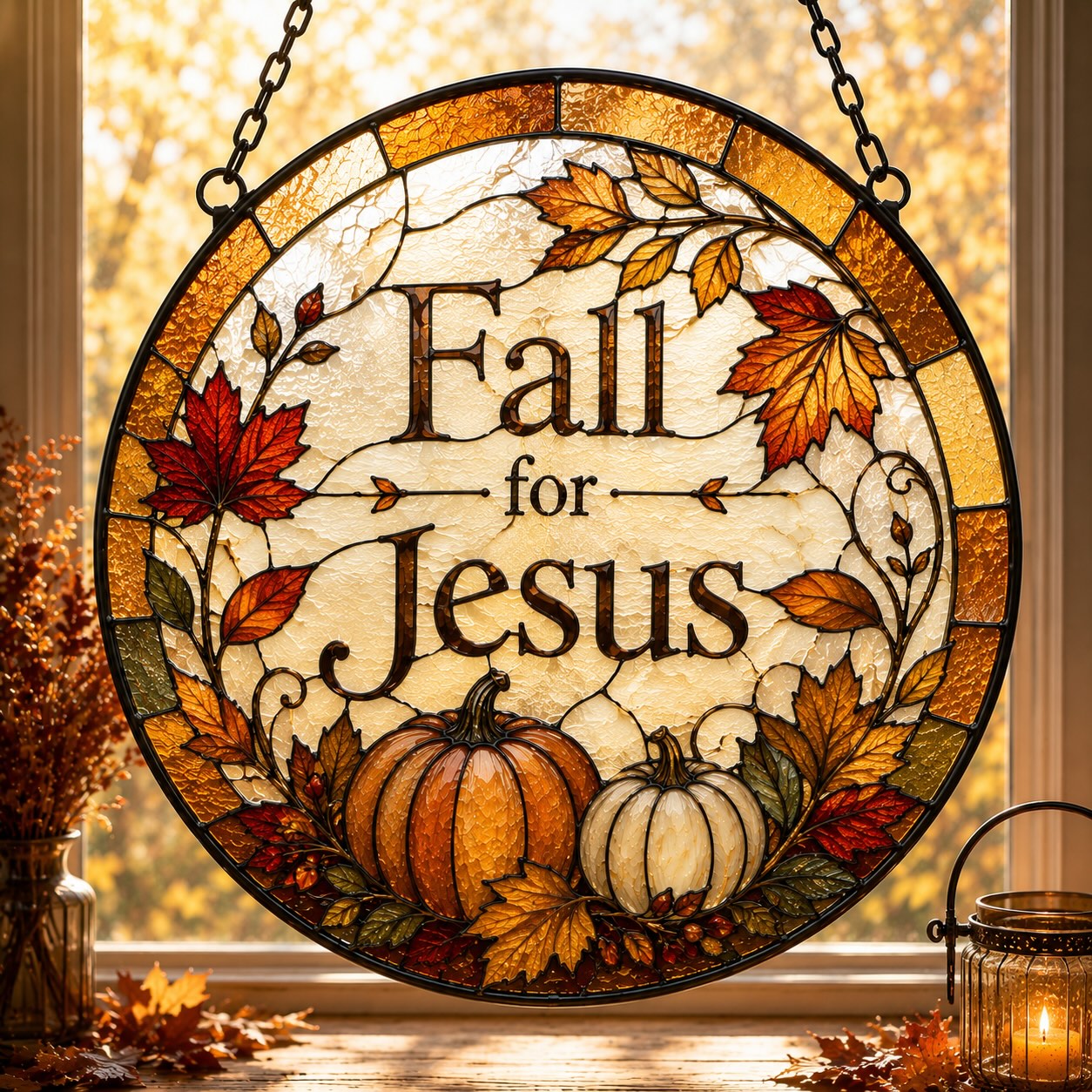 Fall For Jesus Suncatcher 5