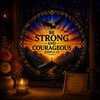 Be Strong and Courageous Suncatcher