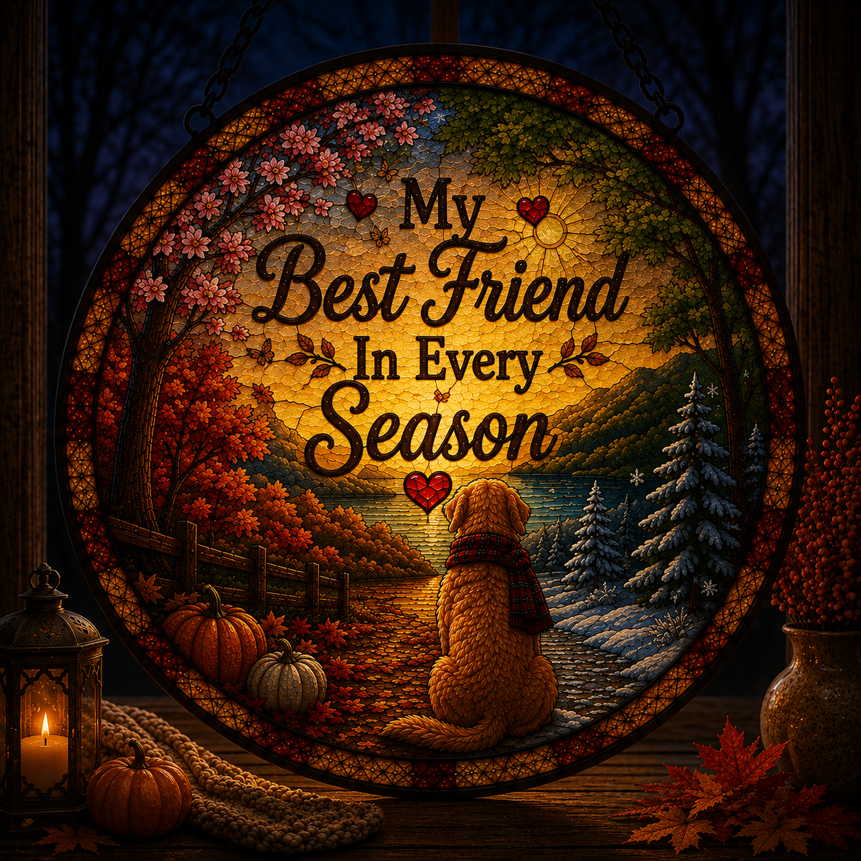 Best Friend In Every Season Suncatcher
