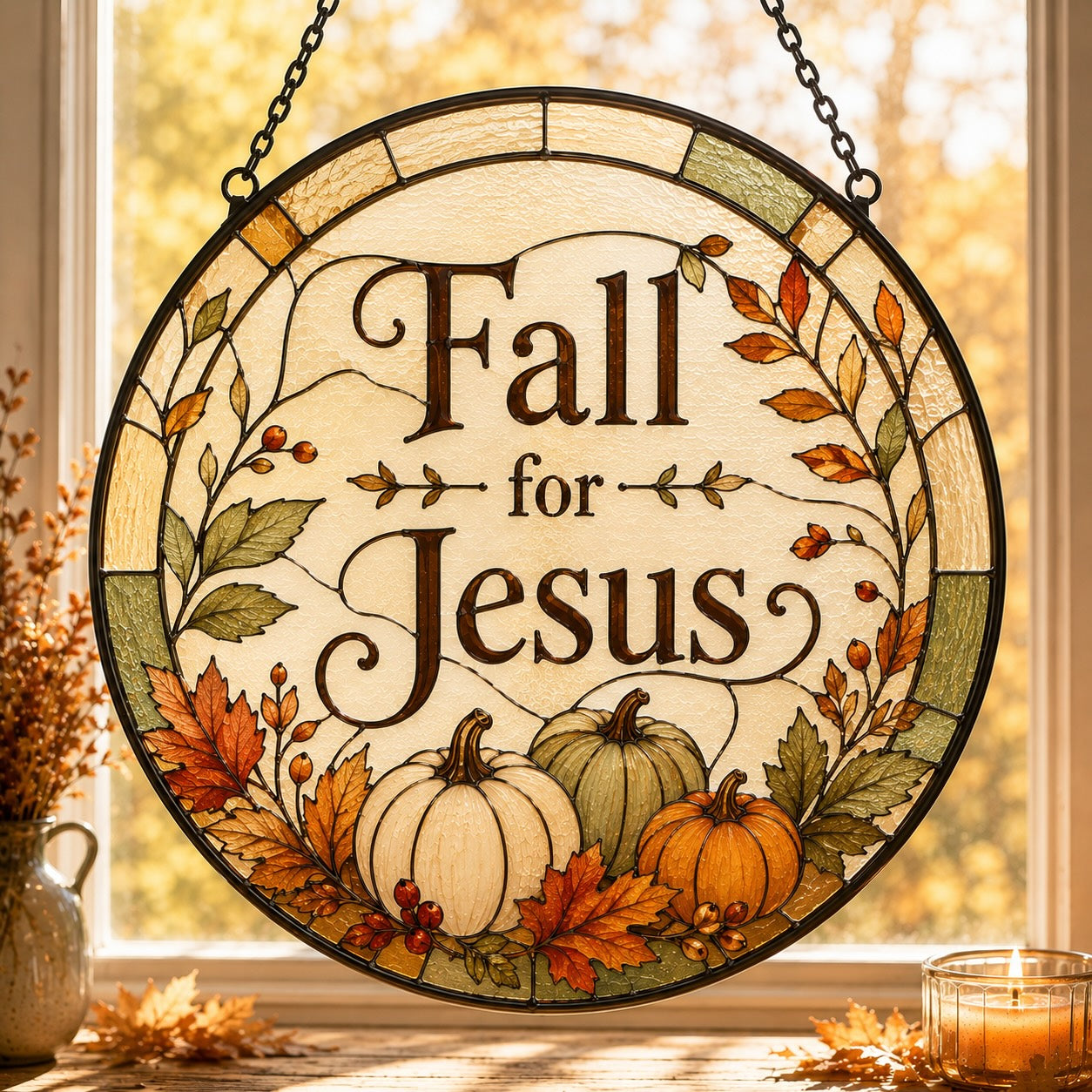 Fall For Jesus Suncatcher 6