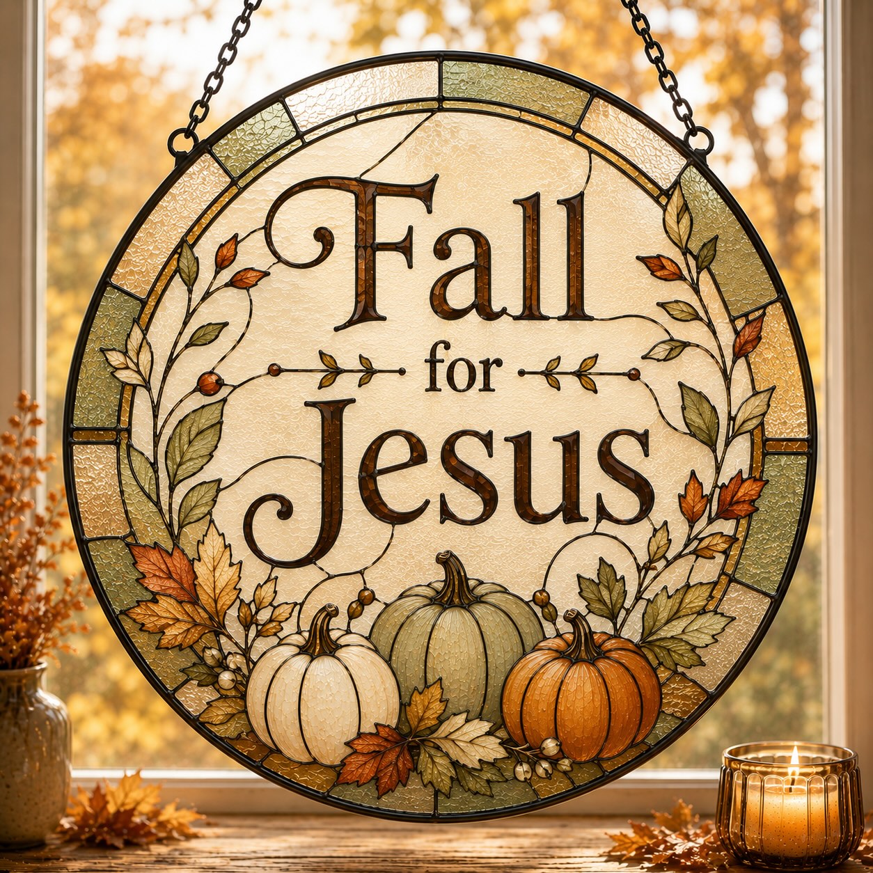 Fall For Jesus Suncatcher 7