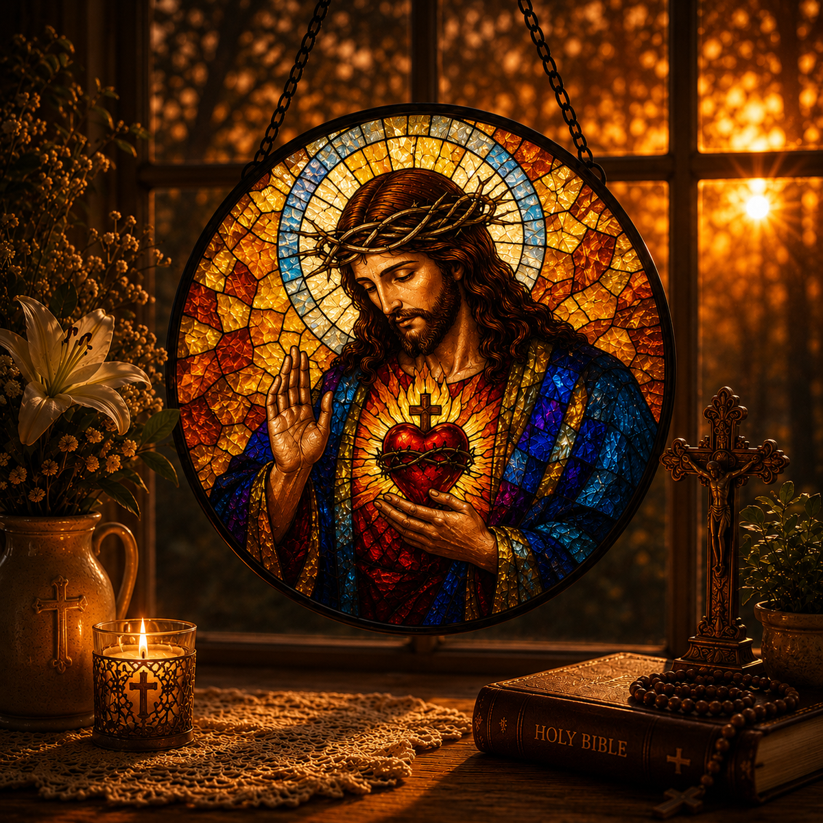 Crown of Thorns Suncatcher