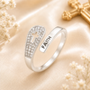 Faith Cross Twist Ring