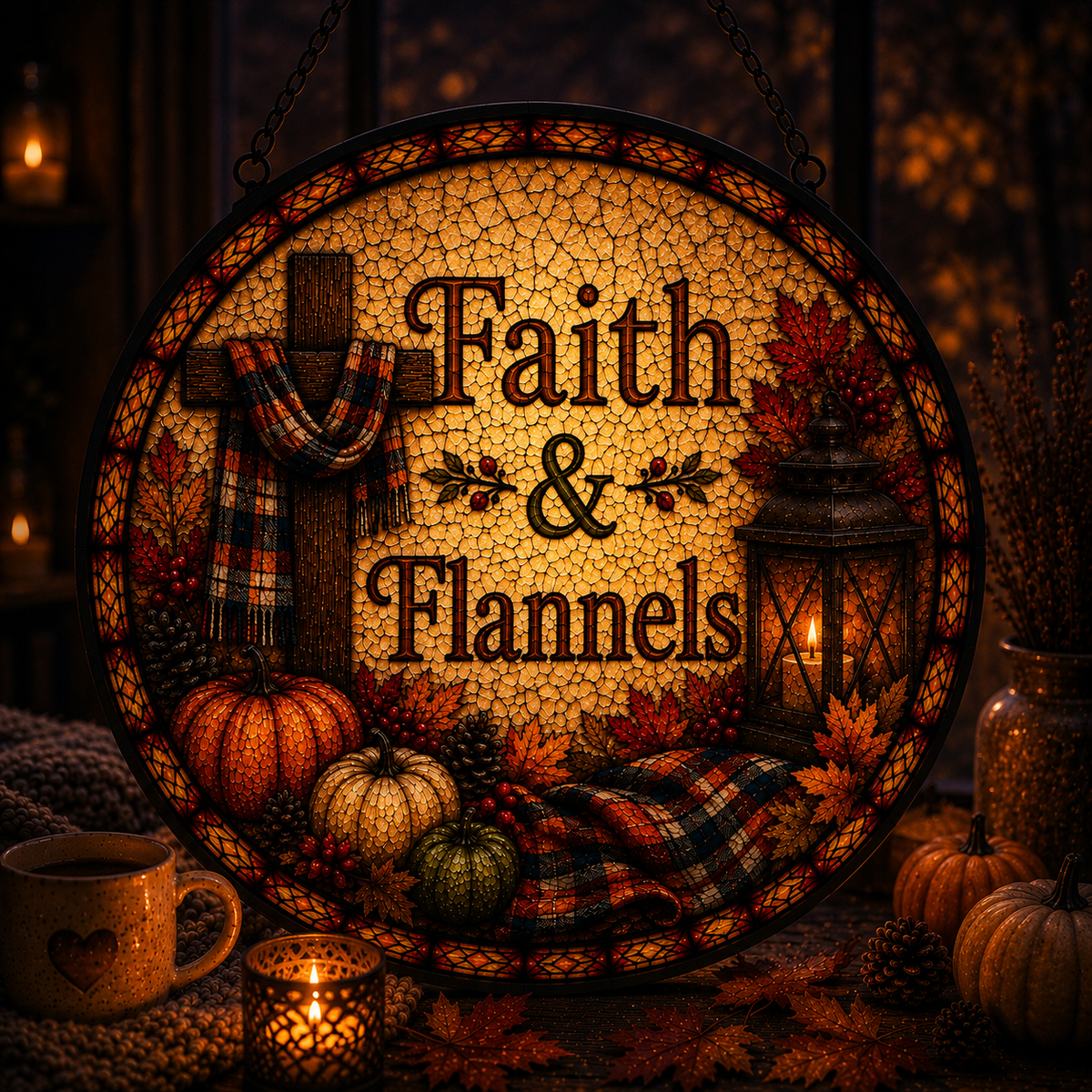 Faith & Flannels Suncatcher
