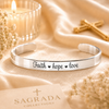 Faith Hope Love Cuff Bracelet
