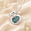 Faith Over Fear Floral Necklace