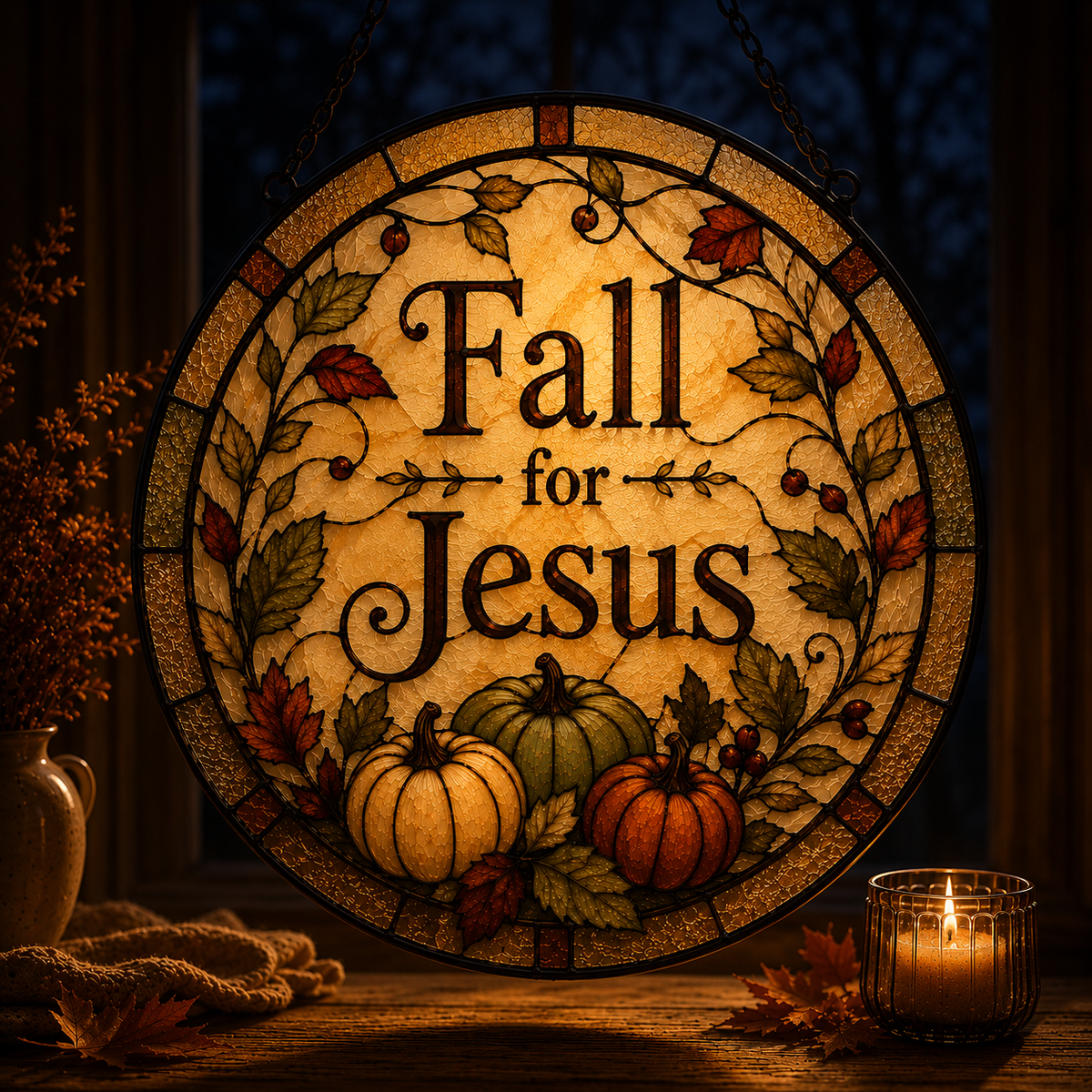 Fall For Jesus Suncatcher 10