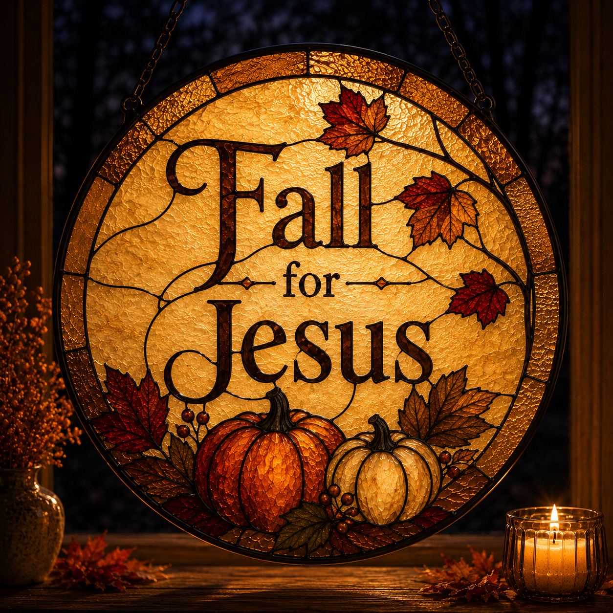 Fall For Jesus Suncatcher 3