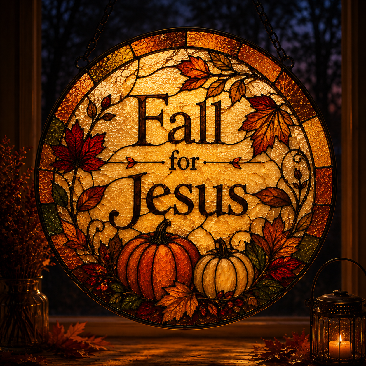 Fall For Jesus Suncatcher 5