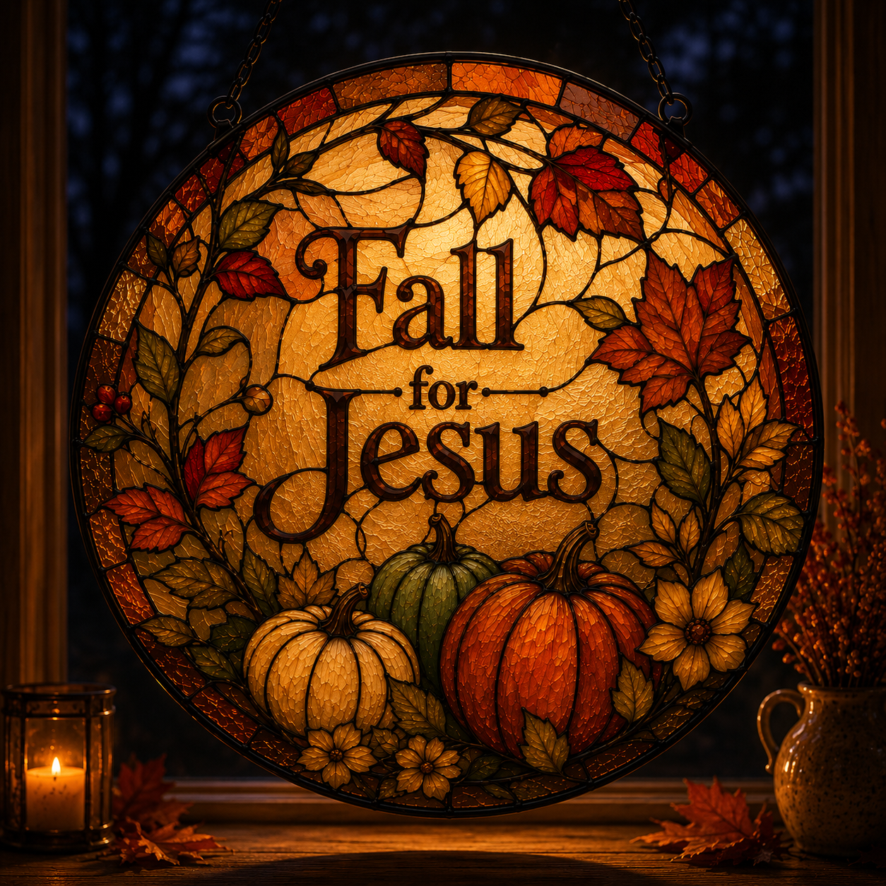 Fall For Jesus Suncatcher 8