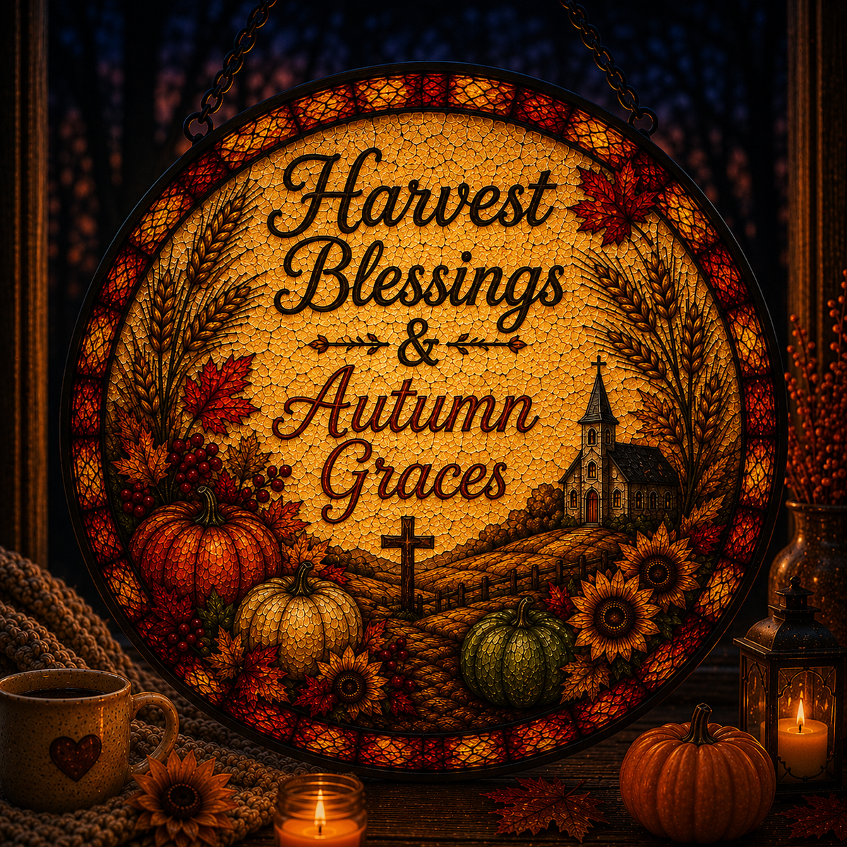 Harvest Blessings Suncatcher