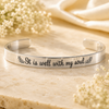 It Is Well Cuff Bracelet