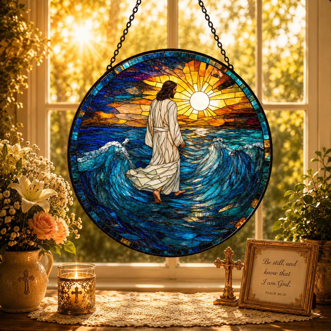 Where Faith Walks Suncatcher