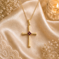 Birthstone Cross Necklace