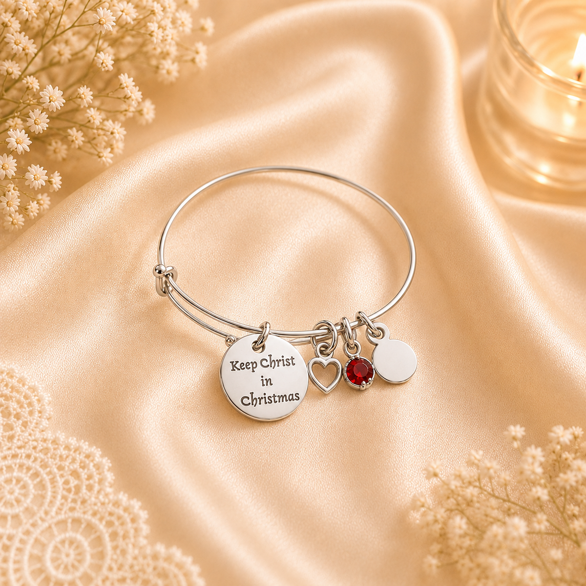 Keep Christ In Christmas Bangle Bracelet
