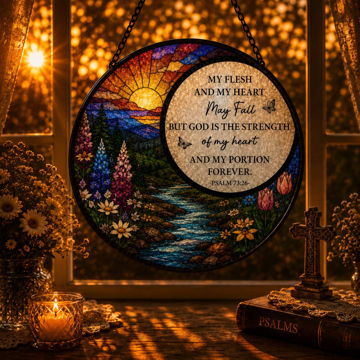 Psalm 73:26 Suncatcher