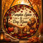 Pumpkin Dog Kisses Suncatcher