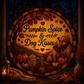 Pumpkin Dog Kisses Suncatcher