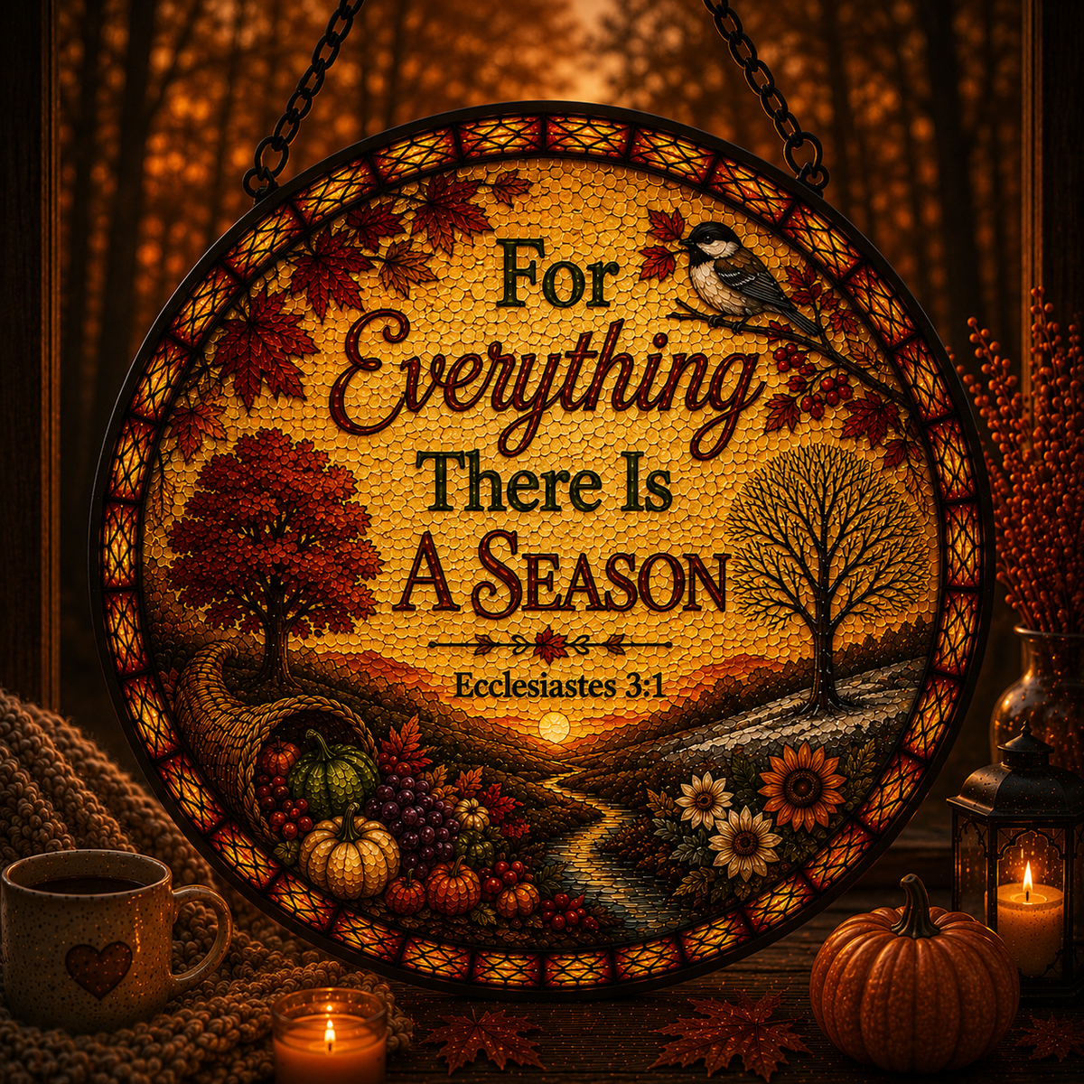 Season For Everything Suncatcher