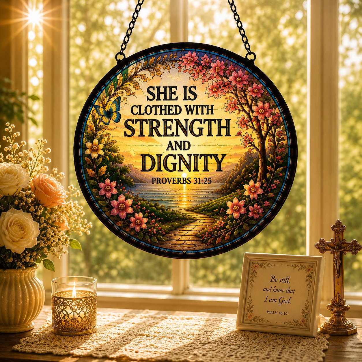 She Is Clothed With Suncatcher