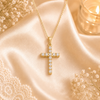 Studded Cross Necklace