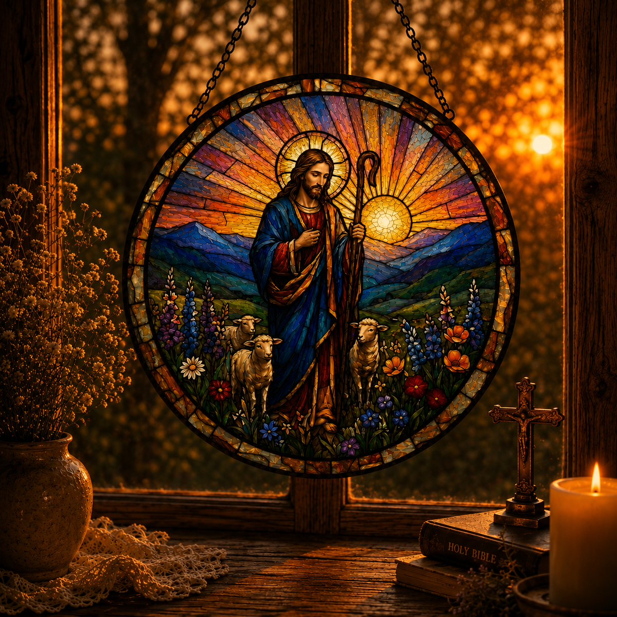 The Good Shepherd Suncatcher