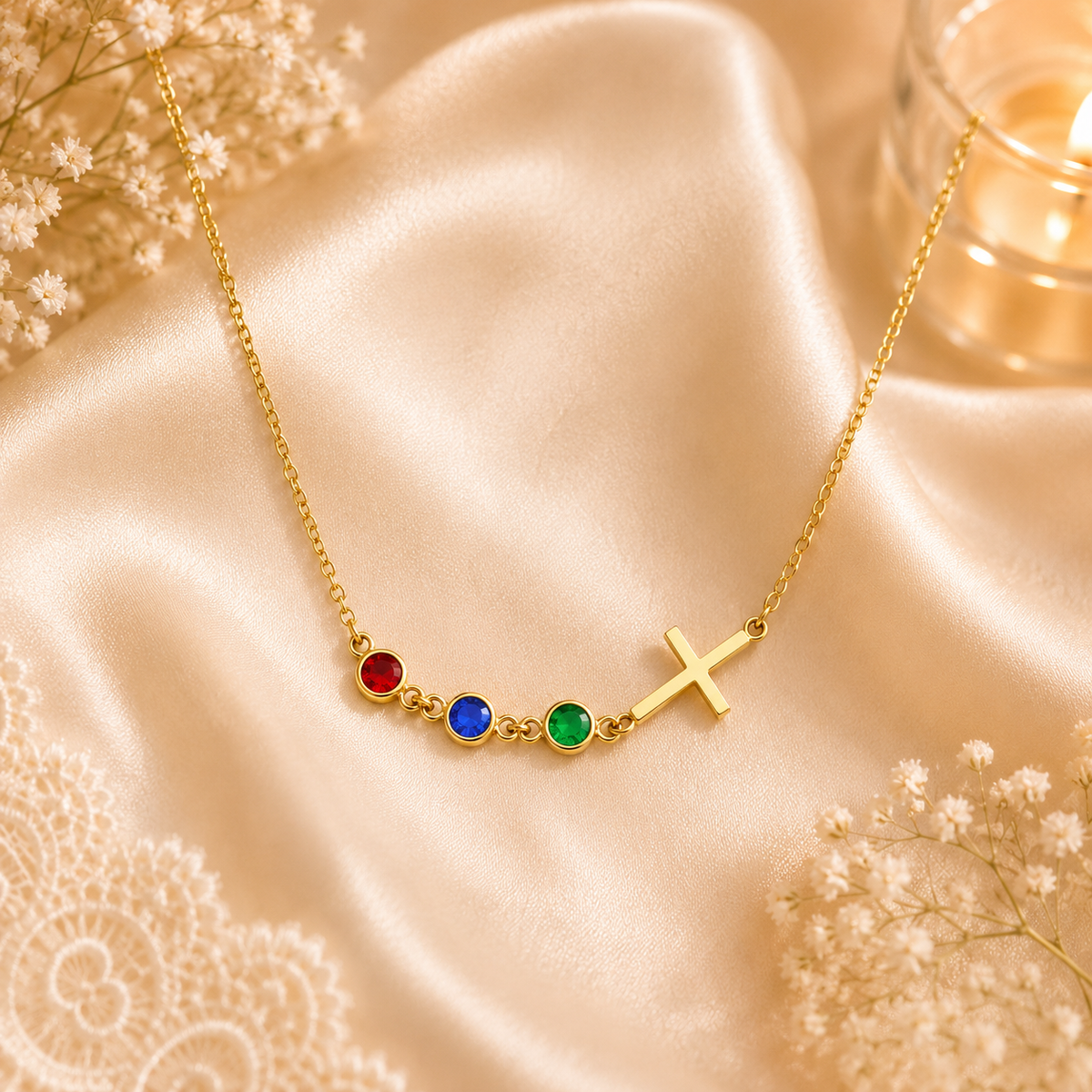 Trinity Cross Necklace
