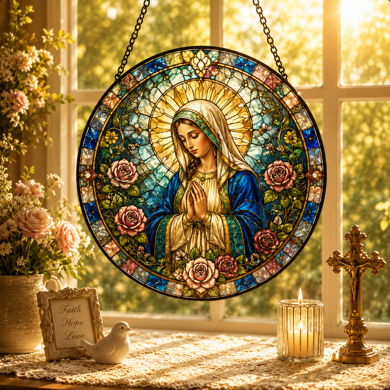 Our Lady of Grace Suncatcher