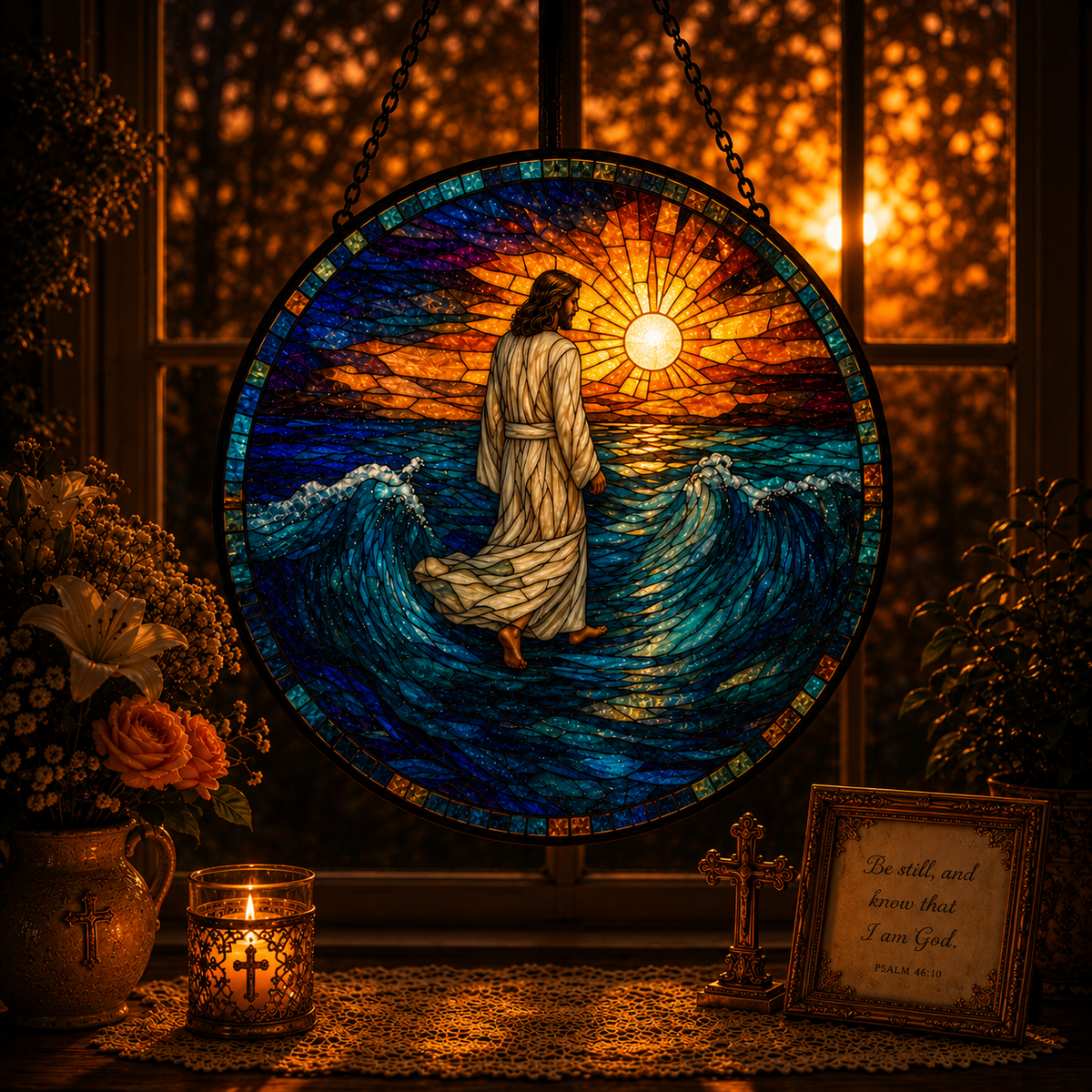 Where Faith Walks Suncatcher